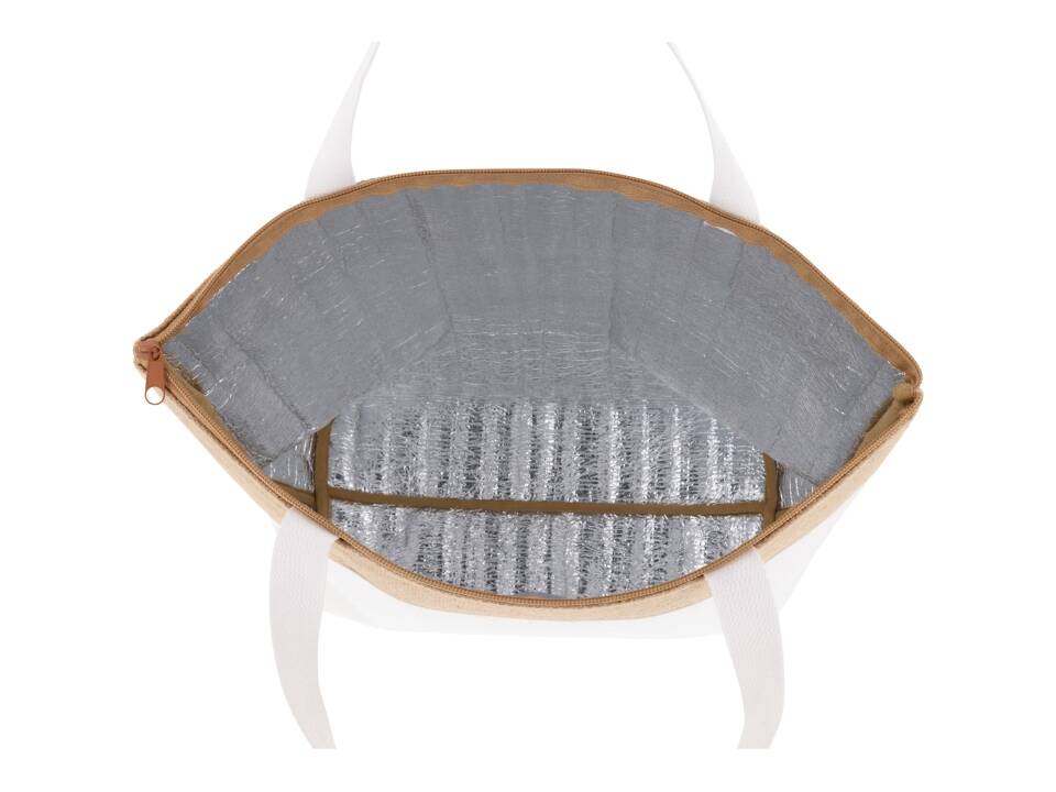 Sac isotherme de plage Coton/jute 42x10x30cm 2
