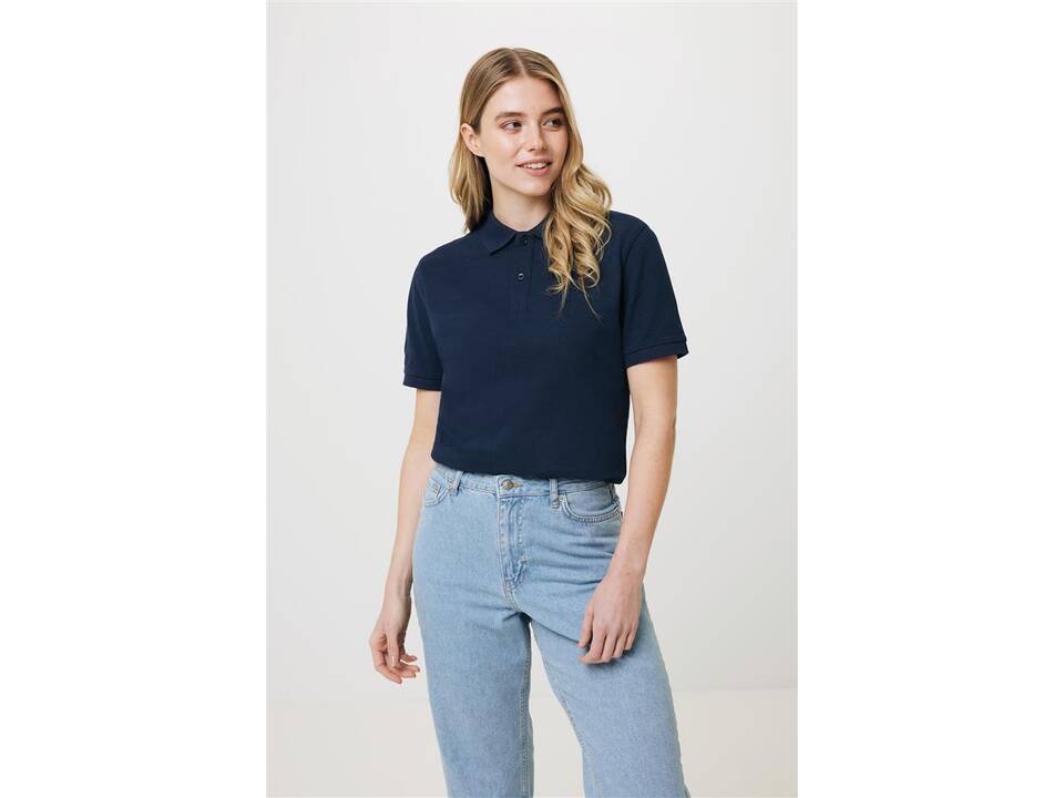 Polo en coton piqué et recyclé Iqoniq Yosemite 55