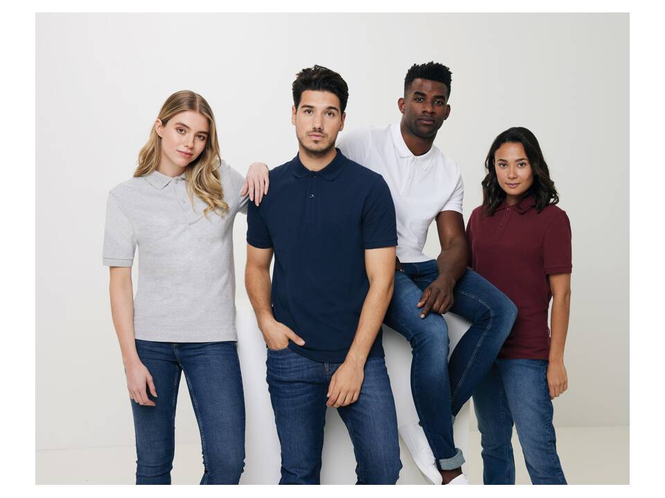 Polo en coton piqué et recyclé Iqoniq Yosemite 15