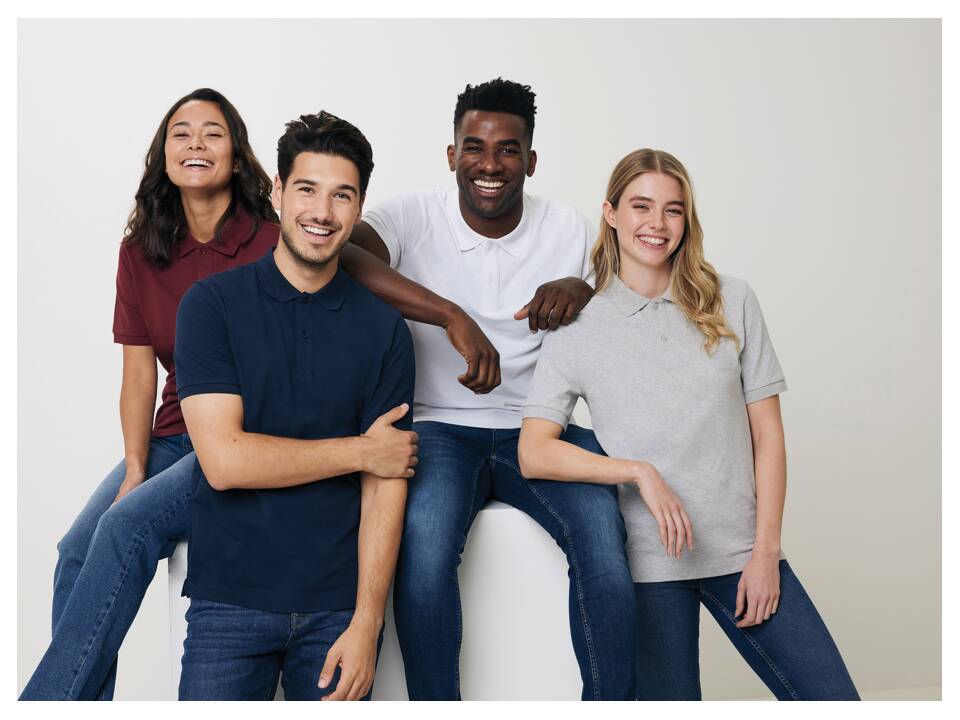 Polo en coton piqué et recyclé Iqoniq Yosemite 14