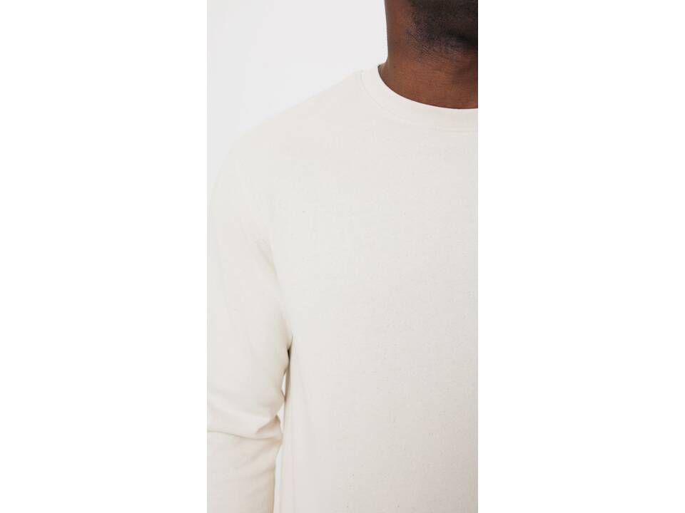 Pull à col rond en coton recyclé non teinté Iqoniq Denali 13