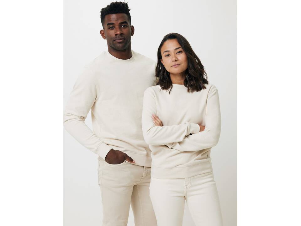 Pull à col rond en coton recyclé non teinté Iqoniq Denali 40