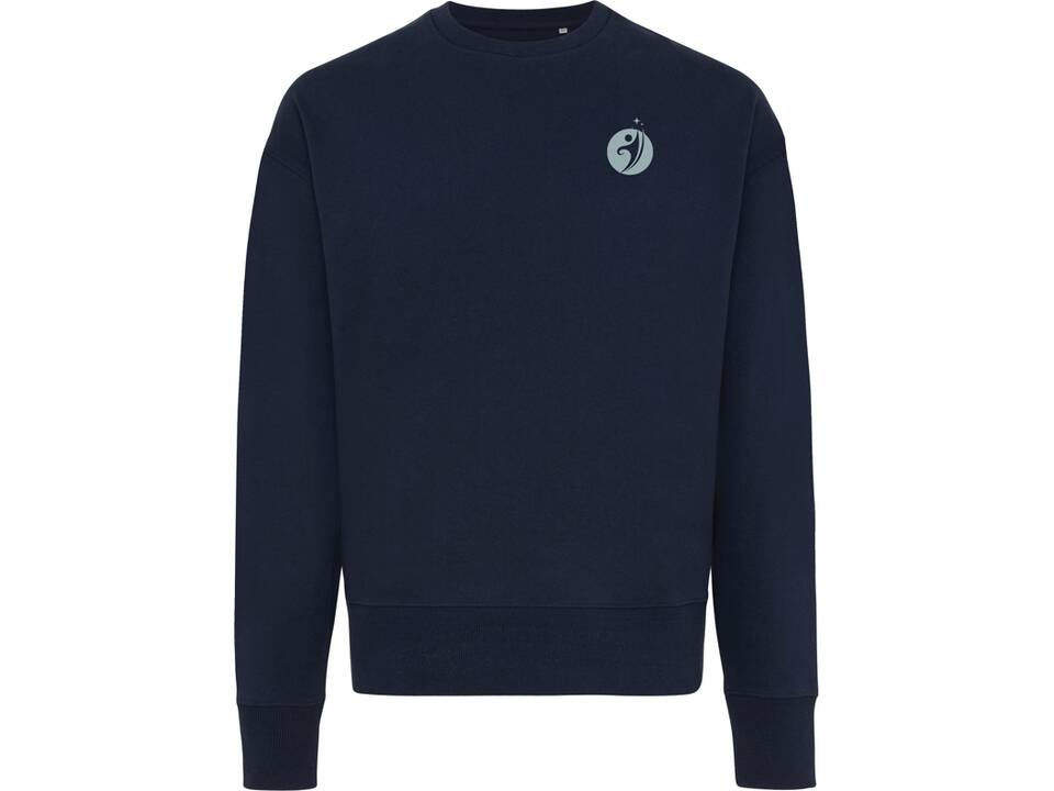 Sweater à col rond en coton recyclé Iqoniq Kruger 62