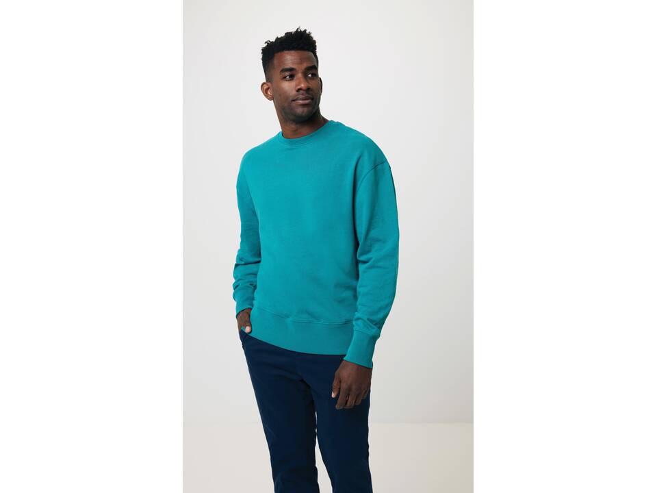 Sweater à col rond en coton recyclé Iqoniq Kruger 36