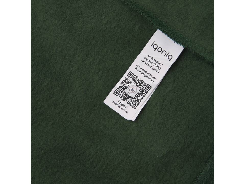 Sweat à capuche en coton recyclé et non teinté Iqoniq Jasper 57