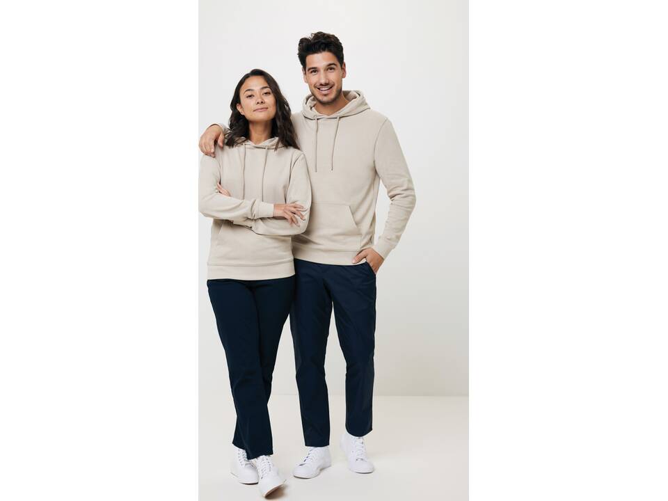 Sweat à capuche en coton recyclé et non teinté Iqoniq Jasper 50