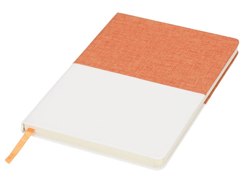 Carnet A5 en toile à deux tons