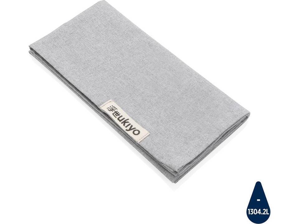 Ukiyo Aware™ 180gr 4-delige set recycled katoenen servetten-grijs