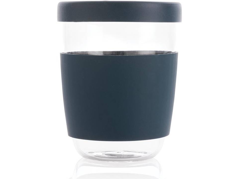 Verre 360ml avec couvercle et manchon en silicone Ukiyo 3