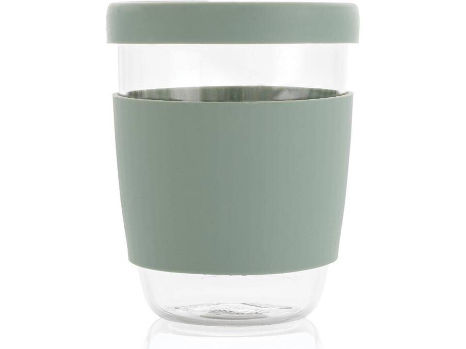 Verre 360ml avec couvercle et manchon en silicone Ukiyo 21