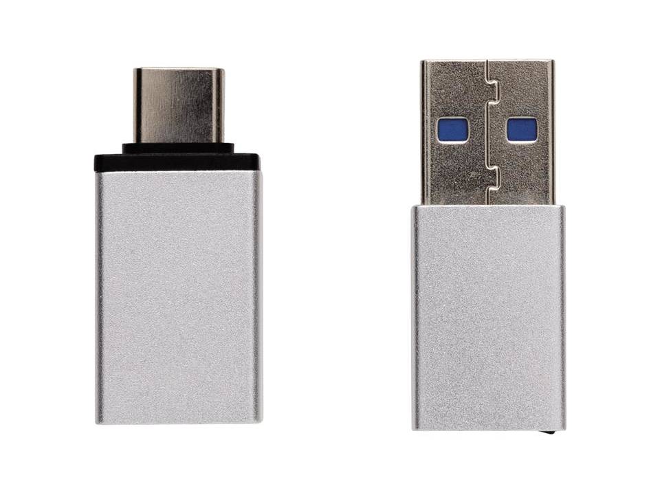 Set d'adaptateurs USB A et USB C 3