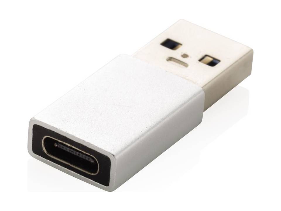 USB A naar USB C adapter-schuin