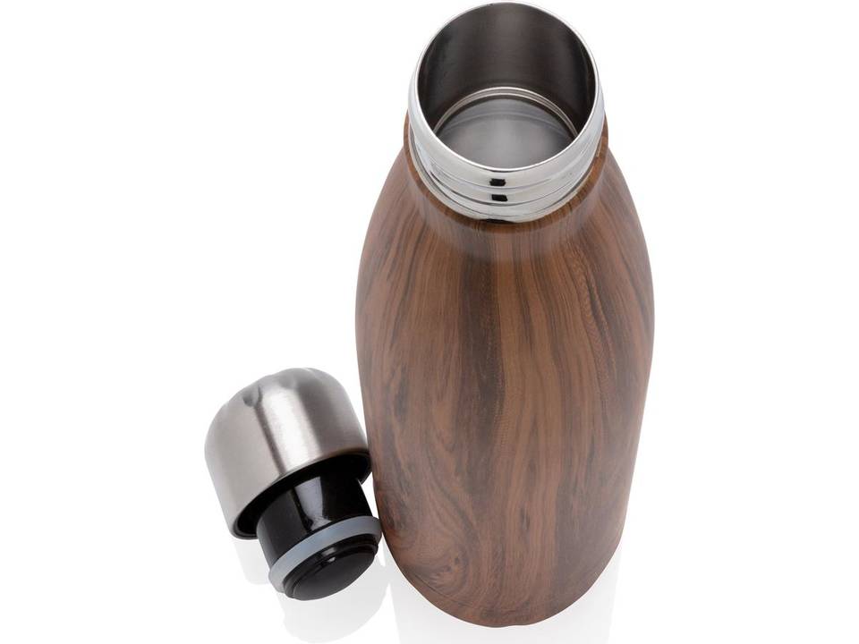 Bouteille isotherme en acier avec effet bois - 500 ml 3