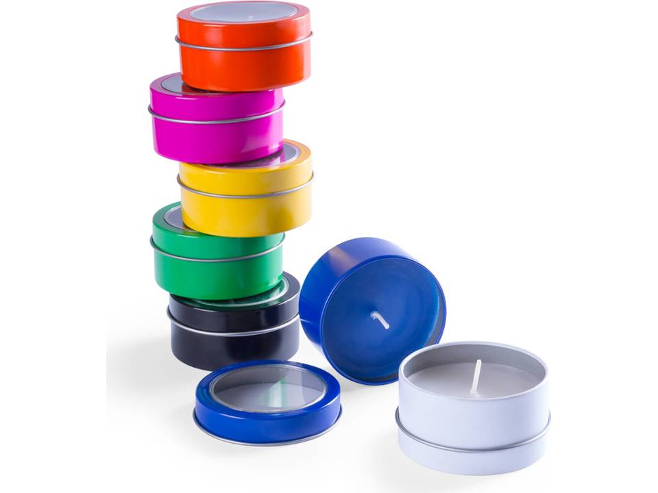 Bougie aromatique dans un pot en métal 10