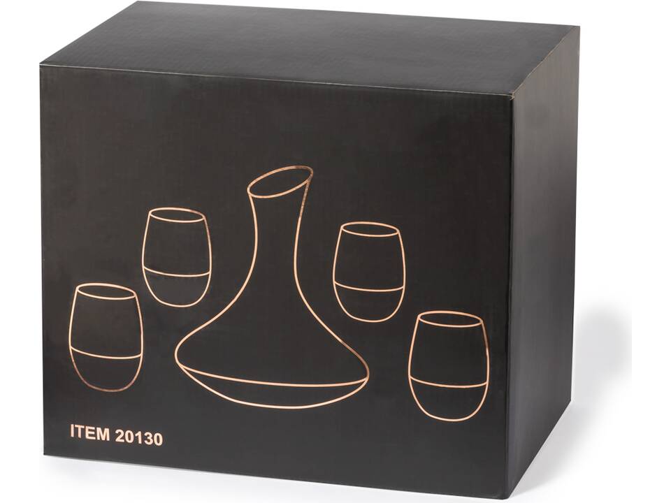 Vintage ensemble de vin en cristal 4