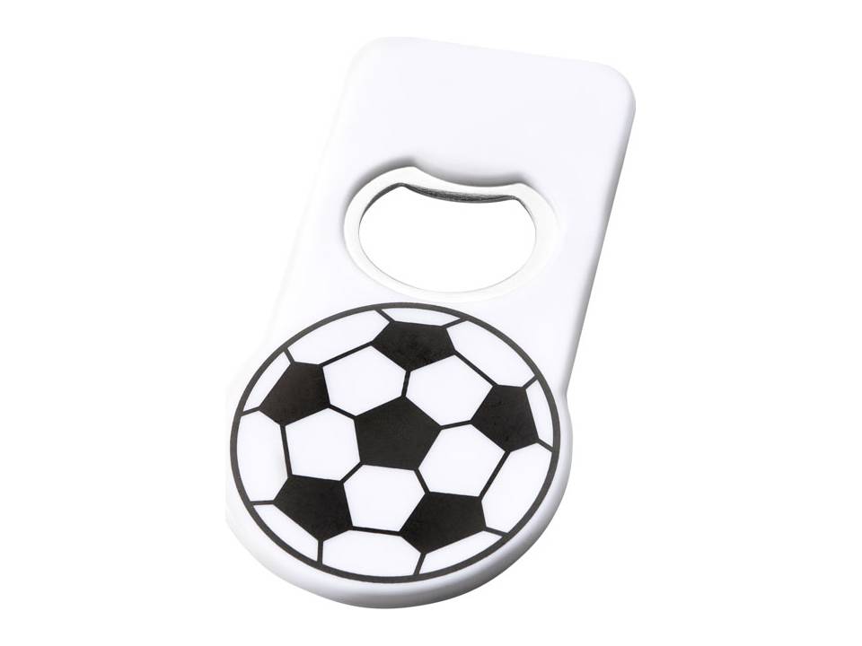 Voetbal flessenopener met magneet