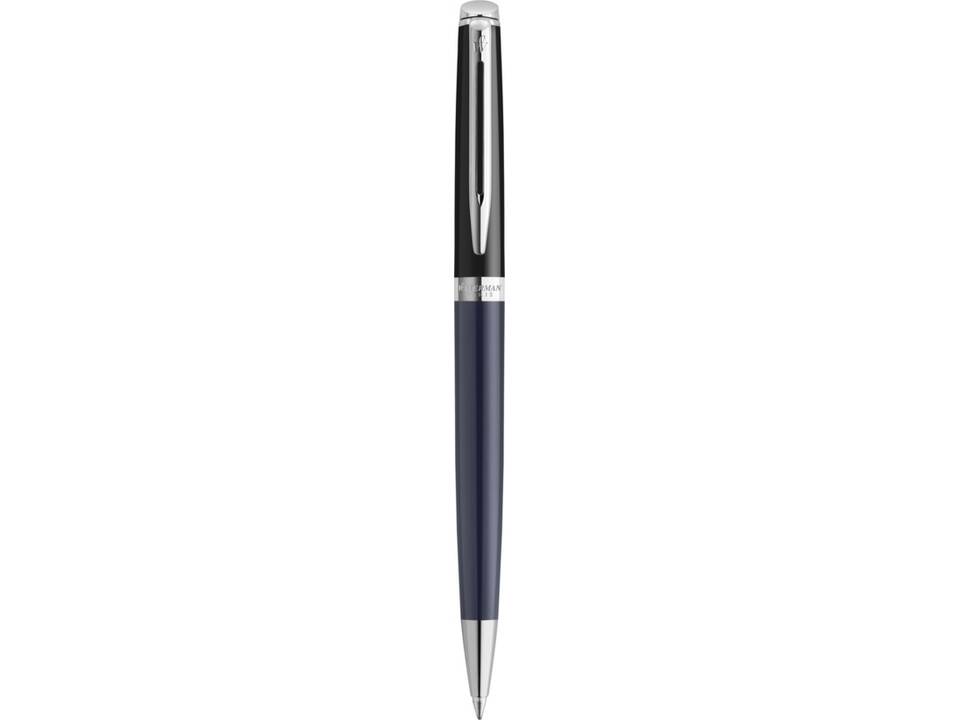 Waterman Hemisphere balpen met kleurblokken en palladium afwerking (blauwe inkt) - Blauw : Zwart - 1
