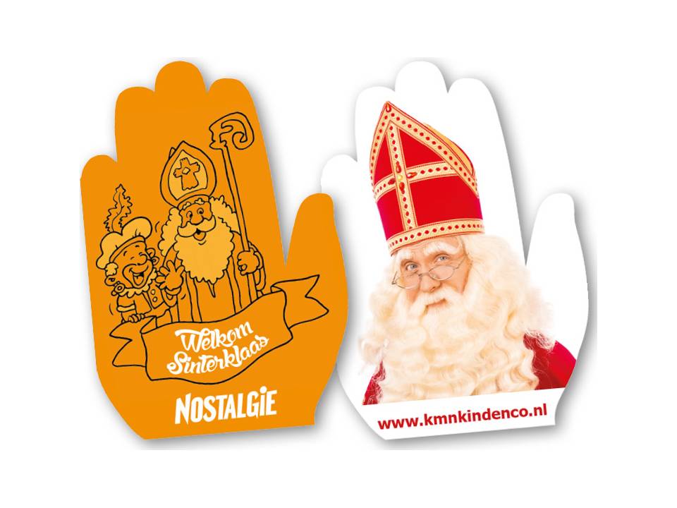 Zwaaihanden voor Sinterklaas