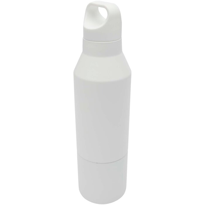 Odessy 600 ml RCS gecertificeerde, geïsoleerde fles van gerecycled roestvrijstaal met 300 ml beker