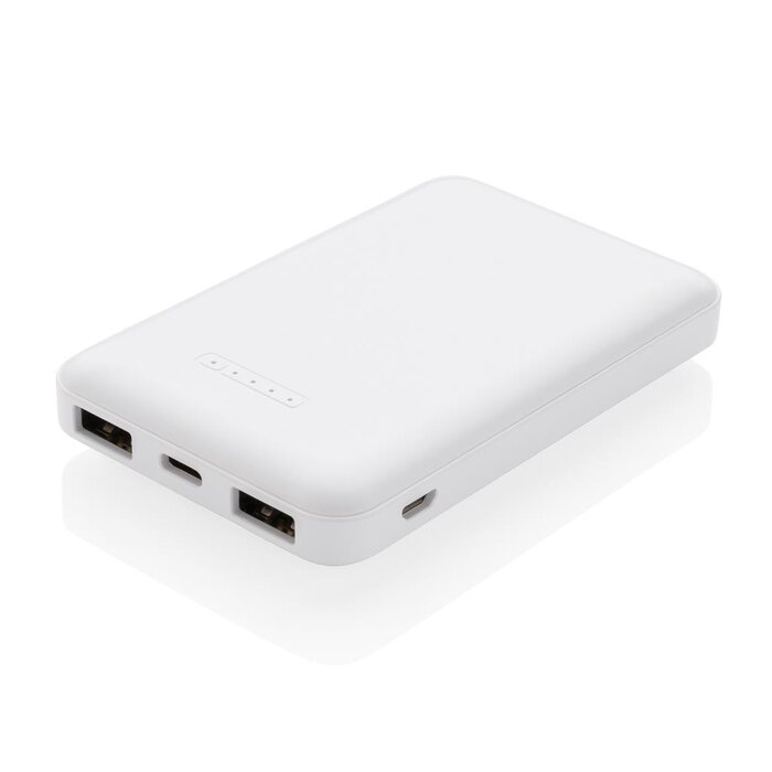 5.000 mAh draadloos opladen zakformaat powerbank