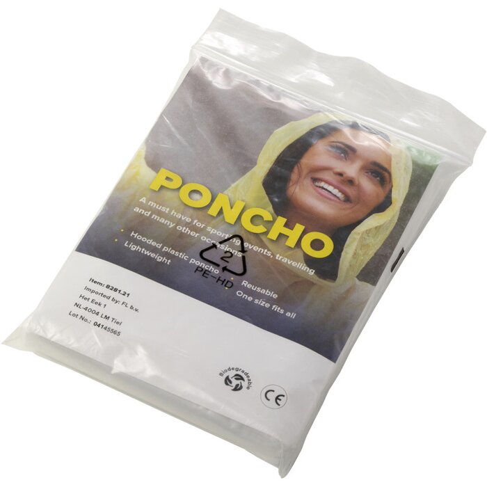 Biologisch afbreekbare poncho