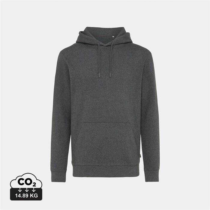 Iqoniq Torres gerecycled katoen hoodie ongeverfd bruin