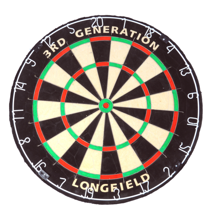 Longfield wedstrijd dartbord