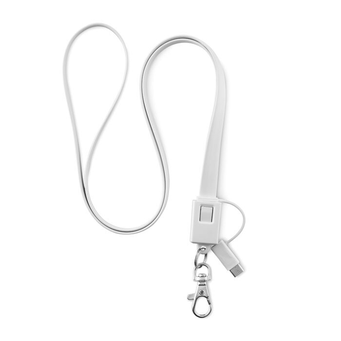 Necklet Lanyard met micro USB en type C