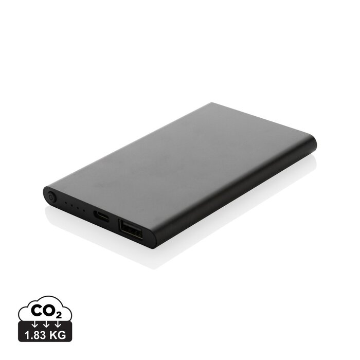 RCS gerecycled plastic:alu 4000 mah powerbank met type C