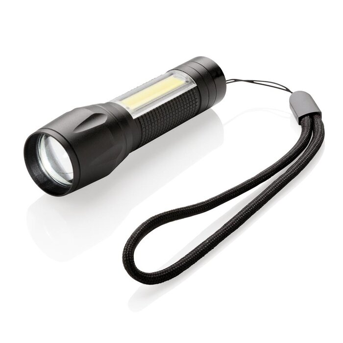 LED 3W focus zaklamp met COB