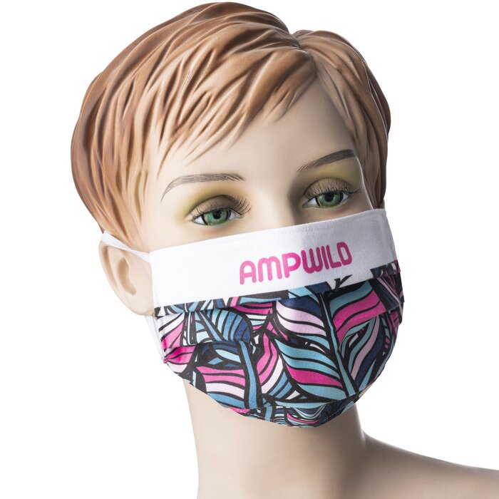 Promo stoffen mondmasker met bedrukking naar keuze WASBAAR