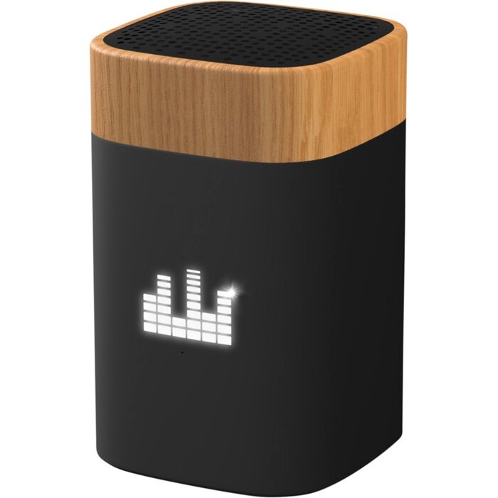 S31 speaker 5W voorzien van hout met oplichtend logo