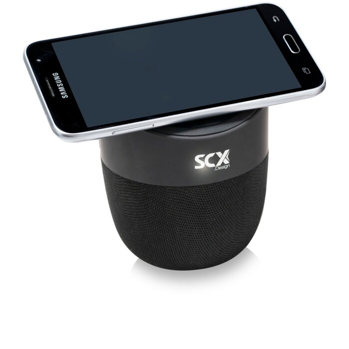 S45 speaker 5W voorzien van draadloze oplader met oplichtend logo
