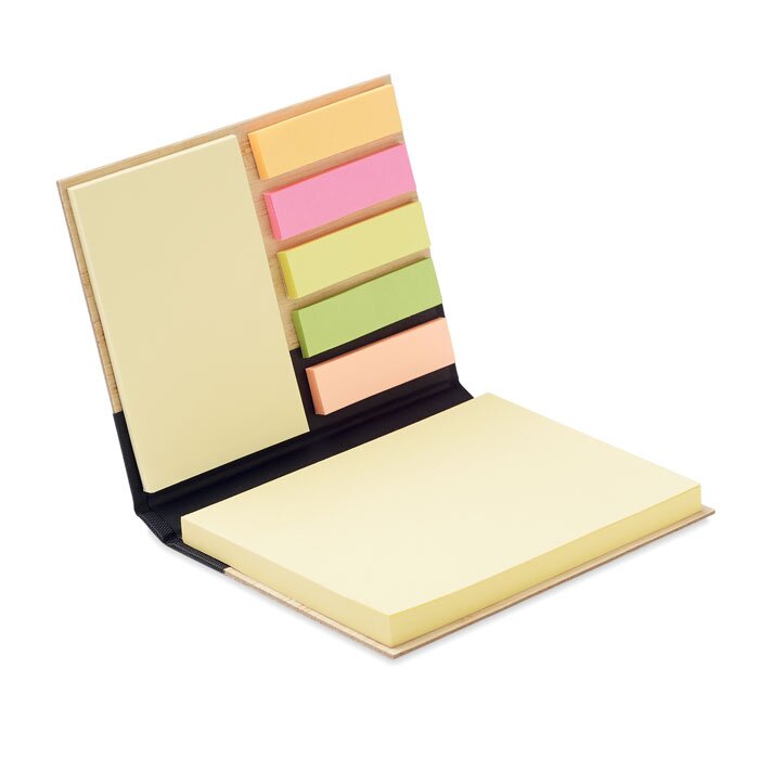 Sticky note set in bamboe cover