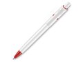 White hard colour ballpen with coloured parts 1