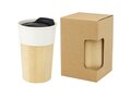 Tasse Pereira de 320 ml en porcelaine avec paroi extérieure en bambou