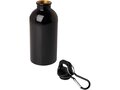 Bouteille d'eau Oregon de 400 ml simple paroi en acier recyclé certifié RCS avec mousqueton 47