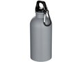 Bouteille d’eau Oregon de 400 ml à simple paroi, en acier inoxydable recyclé certifié RCS avec mousqueton 6