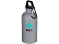 Bouteille d’eau Oregon de 400 ml à simple paroi, en acier inoxydable recyclé certifié RCS avec mousqueton 7