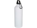 Bouteille d’eau Oregon de 750 ml en acier inoxydable à simple paroi certifiée RCS, recyclé mat avec mousqueton