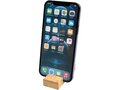 Support de téléphone en bambou Bosona avec porte-clés 5