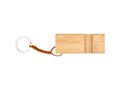 Support de téléphone en bambou Bosona avec porte-clés 3