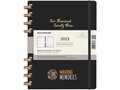 Agenda journalier 12M à couverture rigide et à spirale, XL 17