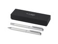 Ensemble-cadeau stylo bille et stylo roller Lucetto en aluminium recyclé