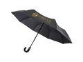 Parapluie Montebello de 21" pliable à ouverture/fermeture automatique, avec poignée courbe 1