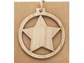 Décoration en bois Natall en forme d'étoile 4