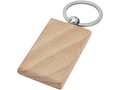 Porte-clés rectangulaire Gian en bois de hêtre