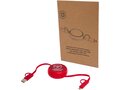 Câble rétractable 5 en 1 Alasia de 100 cm en plastique recyclé et aluminium pour la synchronisation des données et la charge rapide de 45 W 1