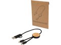 Câble 5 en 1 Chechia en plastique recyclé de 30 cm pour la synchronisation des données et la charge rapide de 27 W avec détails en bambou 9