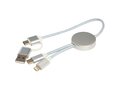 Câble 5 en 1 Alasia en aluminium et plastique recyclés de 30 cm pour la synchronisation des données et la charge rapide de 27 W 21